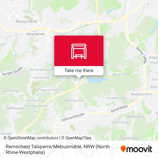 Remscheid Talsperre/Mebusmühle map