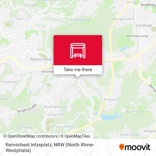 Remscheid Intzeplatz map