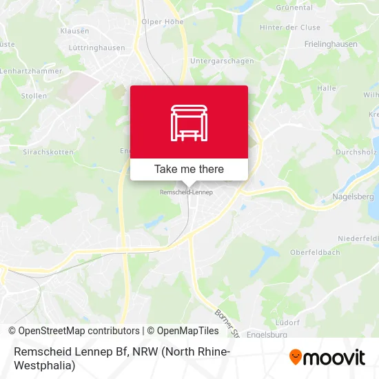 Remscheid Lennep Bf map