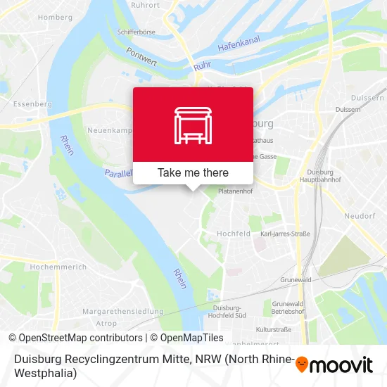 Duisburg Recyclingzentrum Mitte map