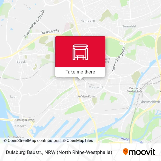 Duisburg Baustr. map