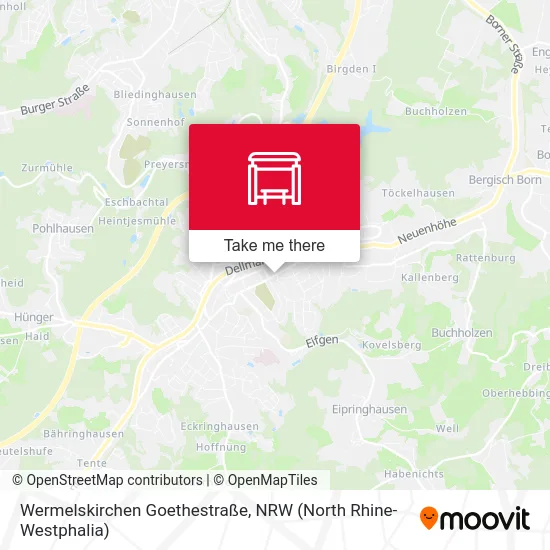 Wermelskirchen Goethestraße map