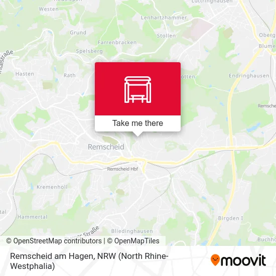 Remscheid am Hagen map