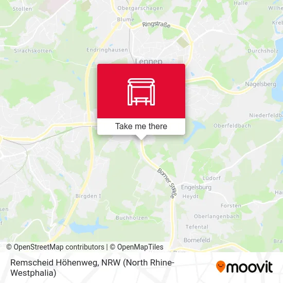 Remscheid Höhenweg map