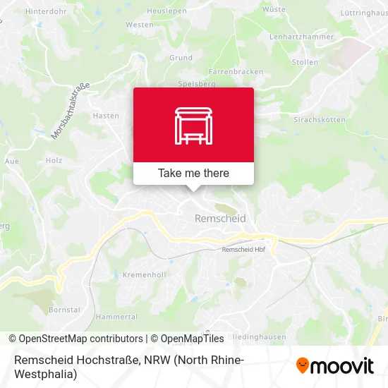 Remscheid Hochstraße map