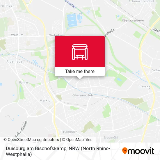 Duisburg am Bischofskamp map