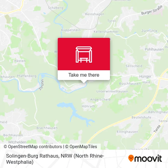 Solingen-Burg Rathaus map
