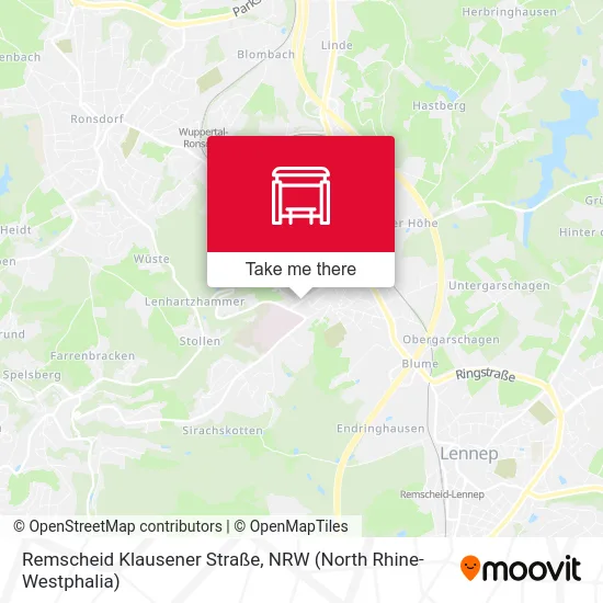 Remscheid Klausener Straße map