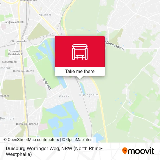 Duisburg Worringer Weg map