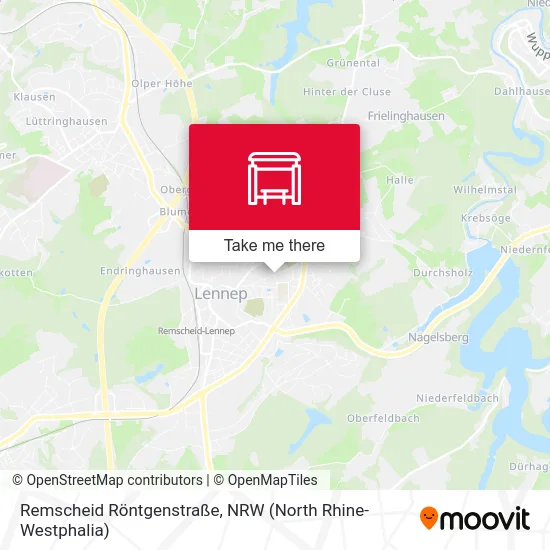 Remscheid Röntgenstraße map