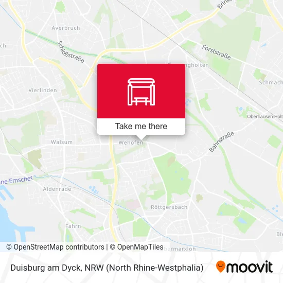 Duisburg am Dyck map
