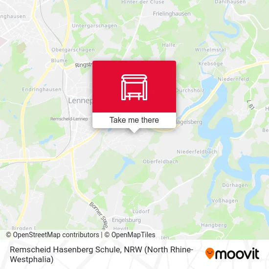 Remscheid Hasenberg Schule map