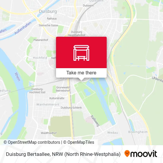 Duisburg Bertaallee map