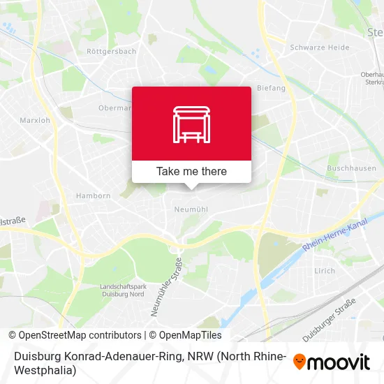 Duisburg Konrad-Adenauer-Ring map