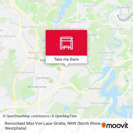 Remscheid Max-Von-Laue-Straße map