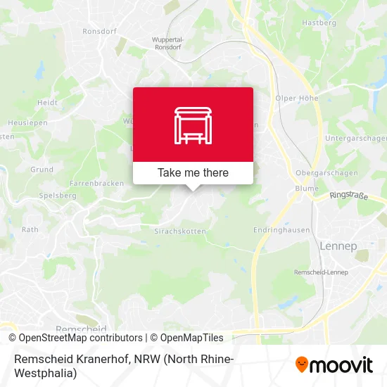 Remscheid Kranerhof map