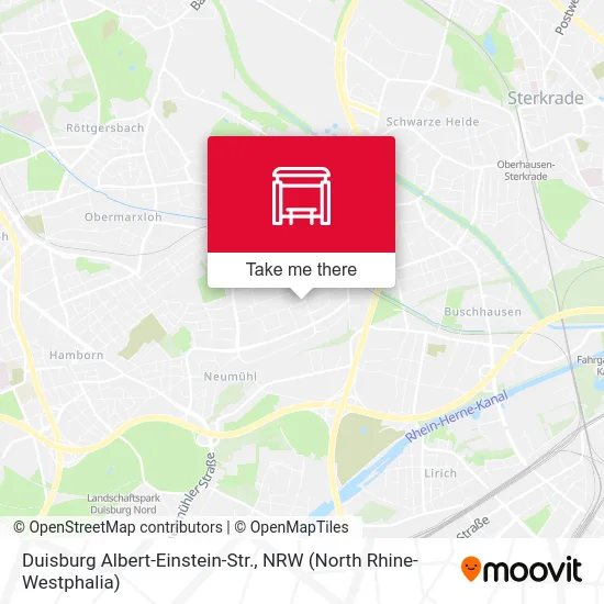 Duisburg Albert-Einstein-Str. map
