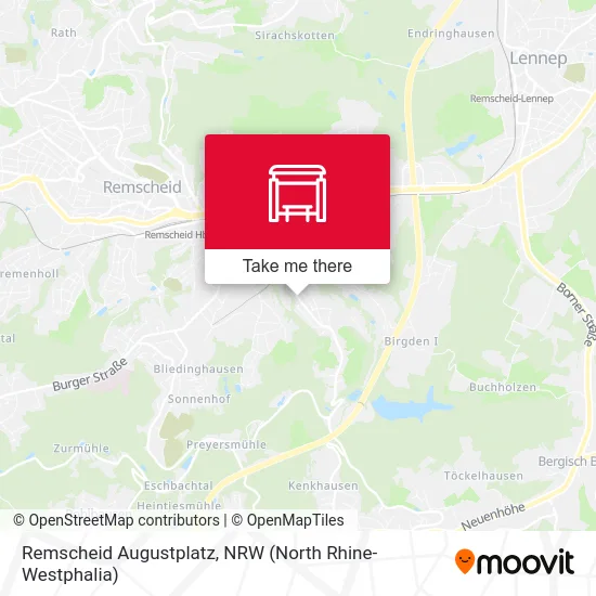 Remscheid Augustplatz map