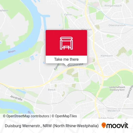 Duisburg Wernerstr. map