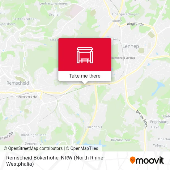 Remscheid Bökerhöhe map