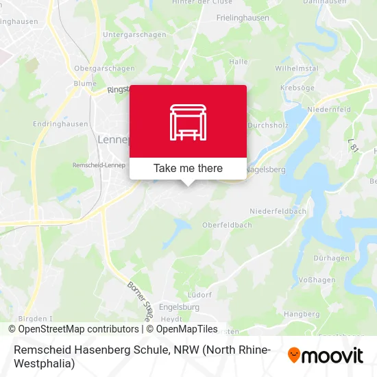 Remscheid Hasenberg Schule map