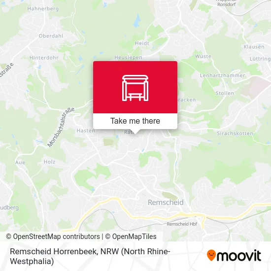 Remscheid Horrenbeek map