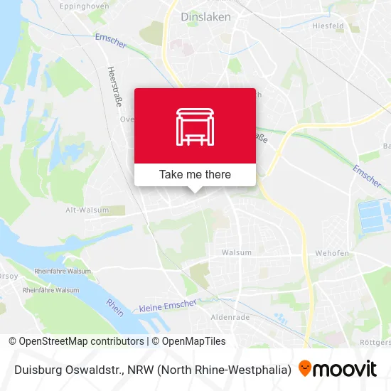 Duisburg Oswaldstr. map