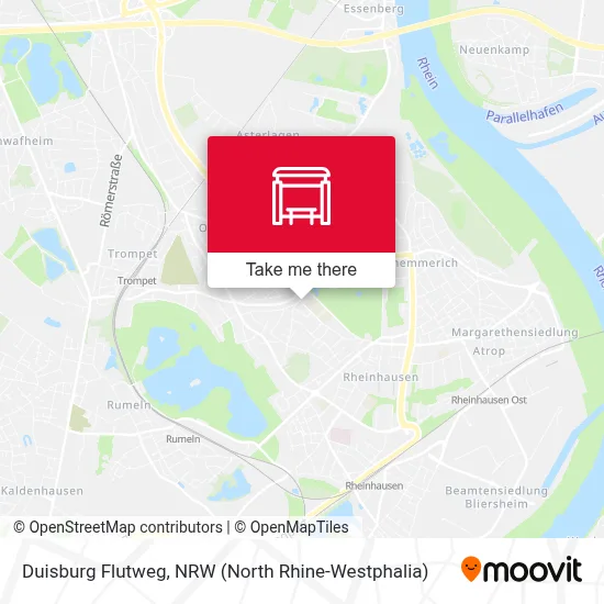 Duisburg Flutweg map