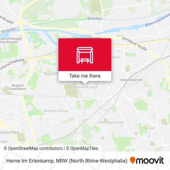 Herne Im Erlenkamp map