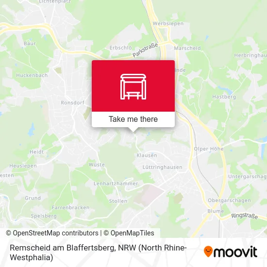 Remscheid am Blaffertsberg map
