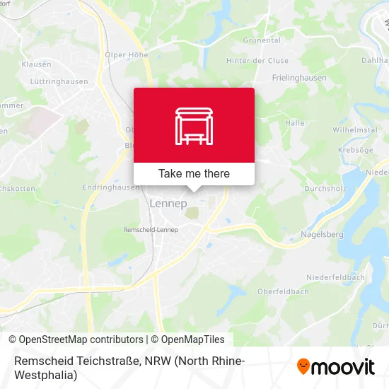 Remscheid Teichstraße map