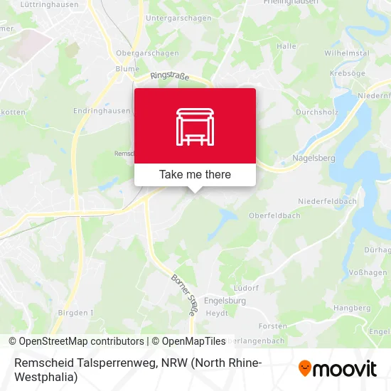 Remscheid Talsperrenweg map