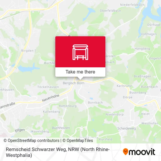 Remscheid Schwarzer Weg map