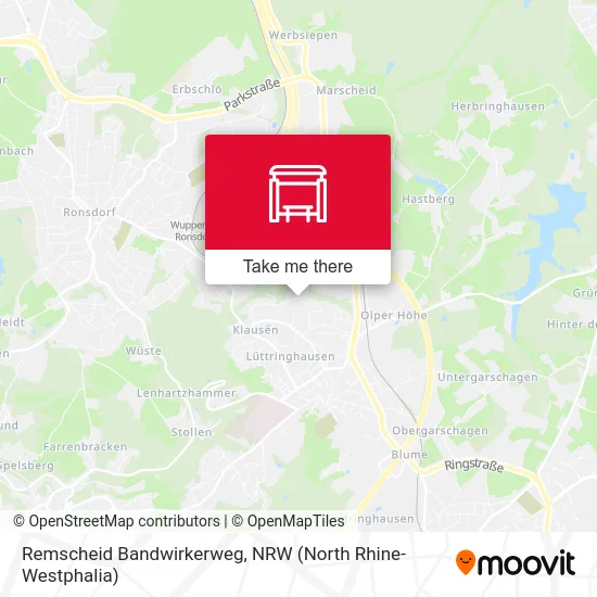 Remscheid Bandwirkerweg map