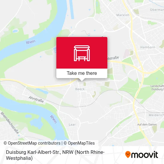 Duisburg Karl-Albert-Str. map