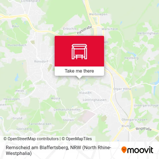 Remscheid am Blaffertsberg map