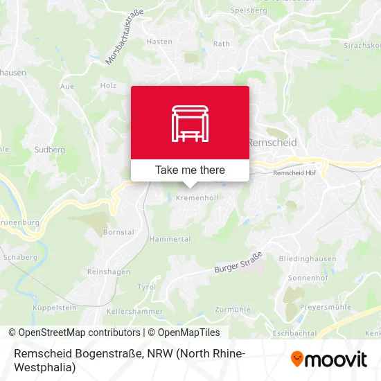 Remscheid Bogenstraße map
