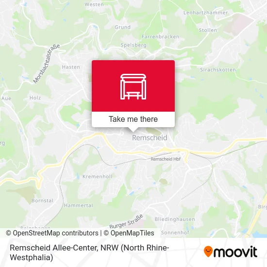 Remscheid Allee-Center map