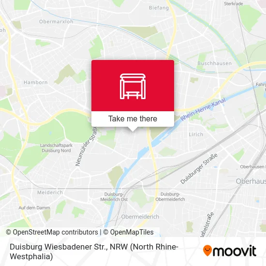 Duisburg Wiesbadener Str. map