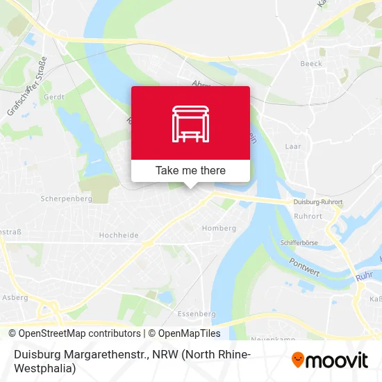 Duisburg Margarethenstr. map