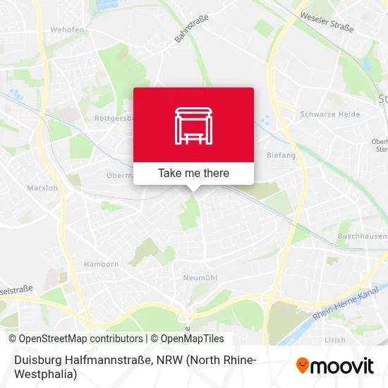 Duisburg Halfmannstraße map