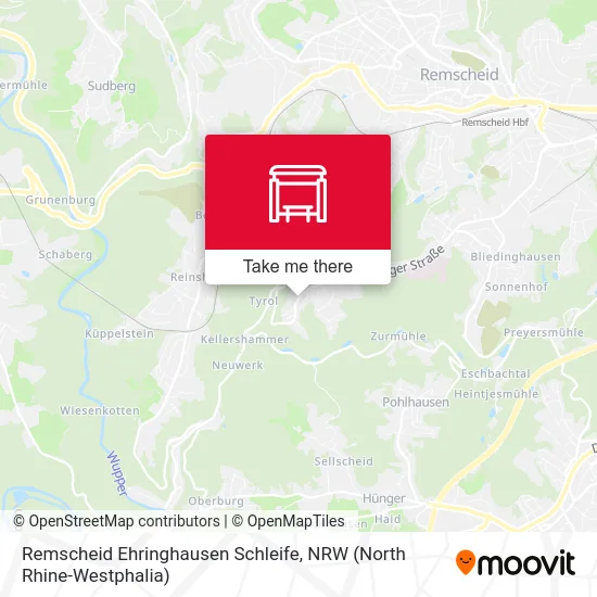 Remscheid Ehringhausen Schleife map