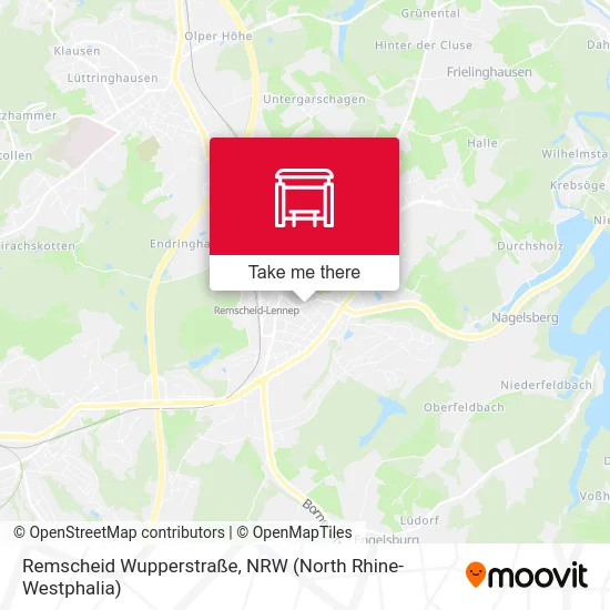 Remscheid Wupperstraße map