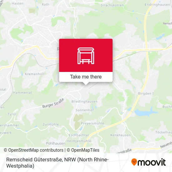 Remscheid Güterstraße map