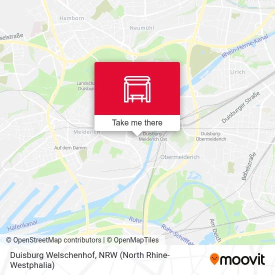 Duisburg Welschenhof map
