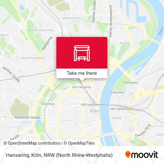 Hansaring, Köln map