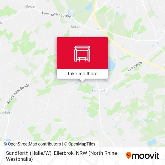 Sandforth (Halle/W), Ellerbrok map