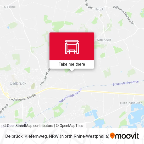 Delbrück, Kiefernweg map