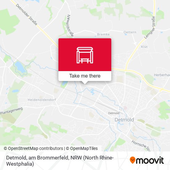 Detmold, am Brommerfeld map