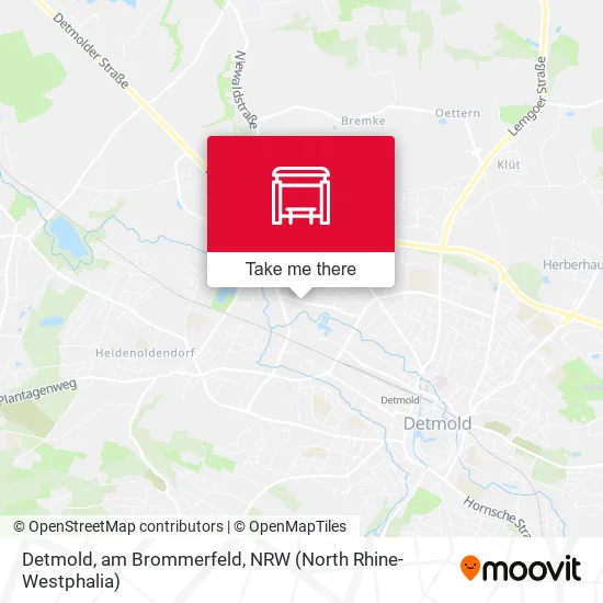 Detmold, am Brommerfeld map